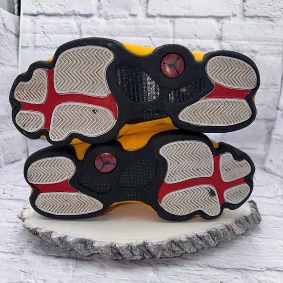 Nike Air Jordan 13 Retro Del Sol Shoes Mens Size 9 White Yellow 414571-167 - Picture 11 of 11